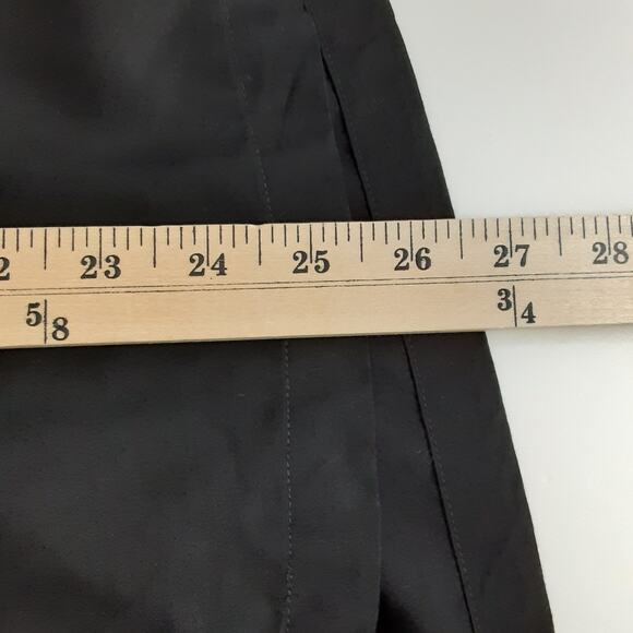 Vintage 80s Black Button Down Shirt Lace Collared Womens S Whimsy Goth Vampire - Picture 13 of 14